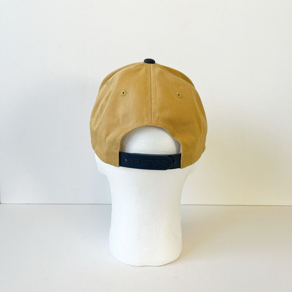 Obey Box Logo Snapback Hat Flat Bill Camel Brown Black Men’s One Size Adjustable - Picture 3 of 6